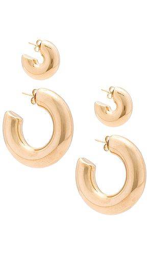 Monaco Hoop Earrings Set in - Jordan Road Jewelry - Modalova