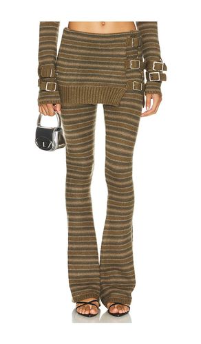 Knitted skirt trouser en color militar talla L en - Army. Talla L (también en M, S, XL, XS) - Jaded London - Modalova
