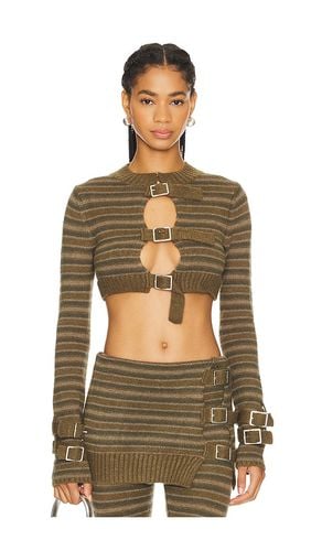 Cropped Knitted Stripe Top in . Taglia XL - Jaded London - Modalova