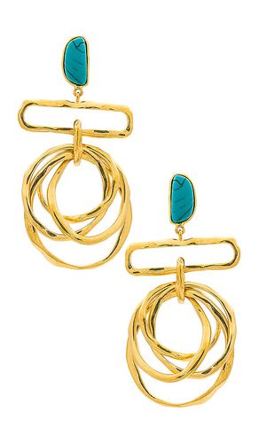 Multi wave dangling earrings en color oro metálico talla all en - Metallic Gold. Talla all - Joanna Laura Constantine - Modalova