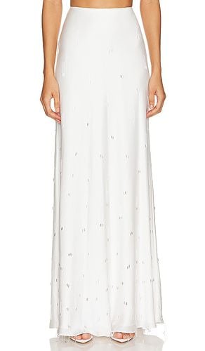 Maxi falda bordada kade en color talla 0 en - White. Talla 0 (también en 2, 4, 6) - SIMKHAI - Modalova