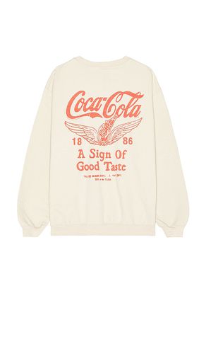 Sudadera coca cola life tastes good en color beige talla L en - Beige. Talla L (también en M, S, XL/1X, XS) - Junk Food - Modalova