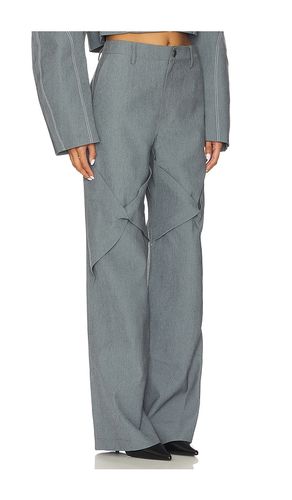 Draped Specialty Denim Trouser in . Size 2. Also in 6 - Kate Barton - Modalova