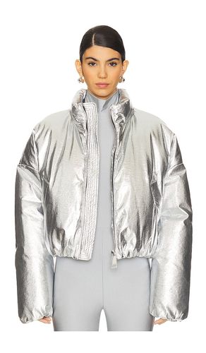 Chaqueta acolchada arrugada joy en color metálico talla 00 en - Metallic Silver. Talla 00 (también en 1, 2) - Khrisjoy - Modalova