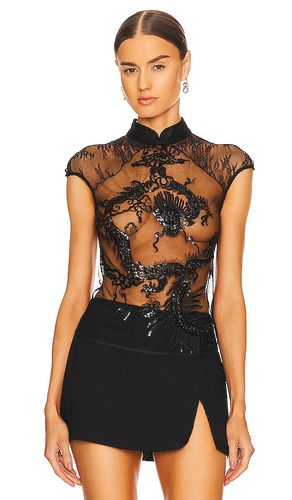 Beaded Dragon Lace Top in . Size S, XS - Kim Shui - Modalova