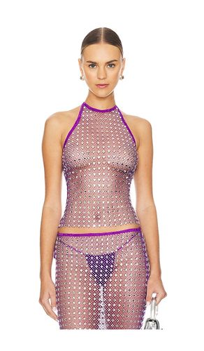 Top halter en color morado talla L en - Purple. Talla L (también en S, XS) - Kim Shui - Modalova