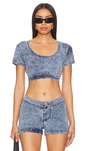 CROP-TOP SEAMLINED in . Size S, XL, XS - Knorts Knit Denim - Modalova