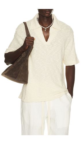 Textured Cotton Knit Polo in . Size L. Also in S, XL/1X - KROST - Modalova