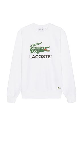 Sudadera classic fit en color talla L en - White. Talla L (también en M, S, XL/1X) - Lacoste - Modalova