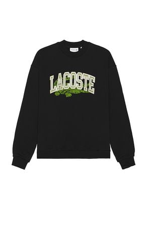 Sudadera loose fit en color talla L en - Black. Talla L (también en M, S, XL/1X) - Lacoste - Modalova