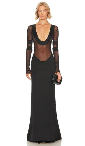 Vestido largo en color talla L en - Black. Talla L (también en M, S, XL, XS) - LaQuan Smith - Modalova