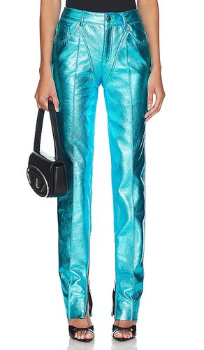 Leather Tapered Pant in . Taglia S - LaQuan Smith - Modalova