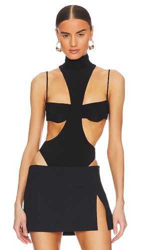 Mock Neck Cut Out Bodysuit in . Size S, XL - LaQuan Smith - Modalova