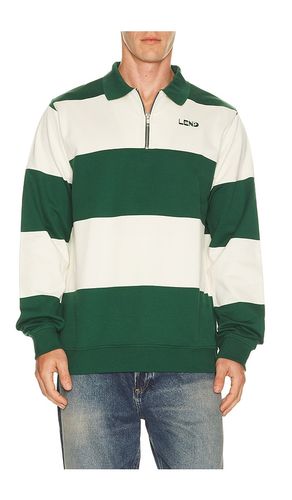 Block Stripe Zip Rugby in . Taglia S. Also in M, L, XL/1X - LEND - Modalova
