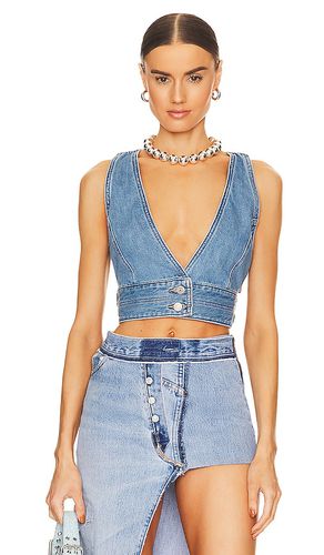 Raine denim crop top en color azul talla M en - Blue. Talla M (también en XL) - LEVI'S - Modalova