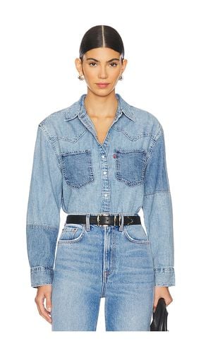 Camisa teodora western en color denim-medium talla L en - Denim-Medium. Talla L (también en M, S, XS) - LEVI'S - Modalova