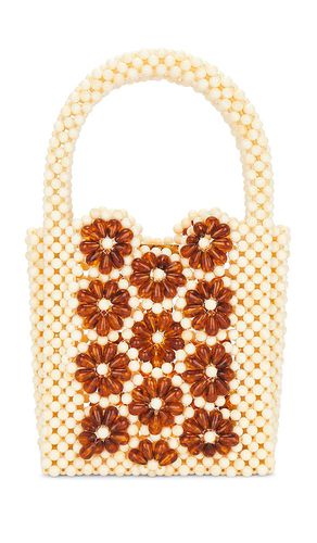 Bolsa mini daisy beaded en color crema talla all en Ámbar - Cream. Talla all - Lele Sadoughi - Modalova