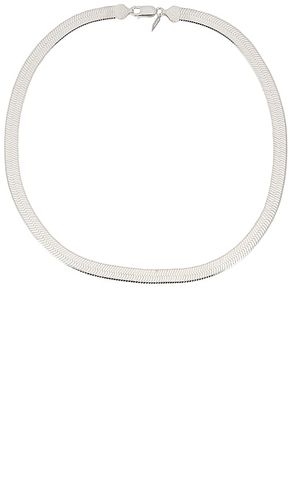Collar xl herringbone en color plateado metálico talla all en - Metallic Silver. Talla all - Loren Stewart - Modalova