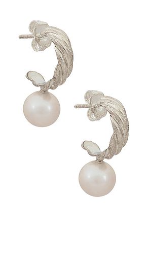 Lanyard Pearl Hoop Earrings in - Loren Stewart - Modalova