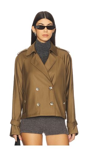 X REVOLVE Cropped Trencherous Coat in . Taglia S. Also in M - LIONESS - Modalova