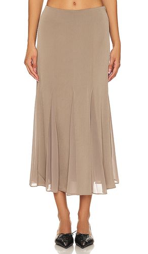 Falda maxi rose en color taupe talla L en - Taupe. Talla L (también en M, S, XL) - LIONESS - Modalova