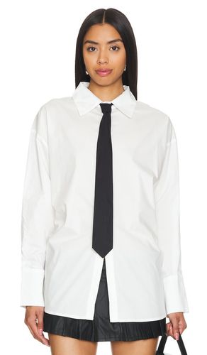 Camisa con corbata valentino en color blanco talla L en - White. Talla L (también en M, S, XS, XXL, XXS) - LIONESS - Modalova