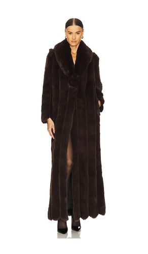 Luciana Faux Fur Maxi Coat in . Taglia M, S, XS - LOBA - Modalova