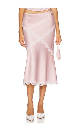 Falda rosalie midi en color talla L en - Blush. Talla L (también en M, S, XS) - LOBA - Modalova