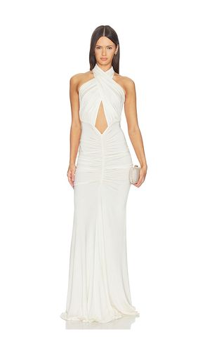X REVOLVE Jersey Sleeveless Halter Ruched Gown in . Size L. Also in M, S - LaPointe - Modalova