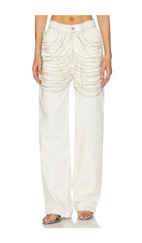 Embroidered Straight Leg Pant in . Taglia 6. Also in 8 - LaPointe - Modalova