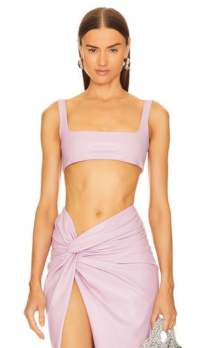 Faux Leather Scoop Bra Top in . Taglia 10, 12, 4, 8 - Lapointe - Modalova