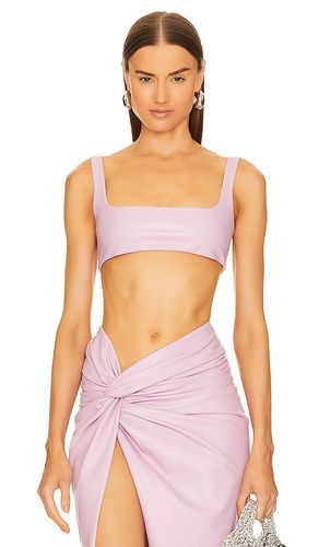 Faux Leather Scoop Bra Top in . Taglia 10, 12 - Lapointe - Modalova