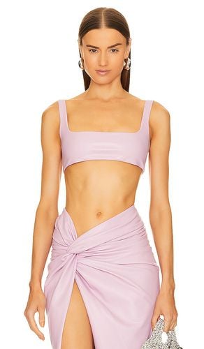 Faux Leather Scoop Bra Top in . Taglia 12, 4, 8 - Lapointe - Modalova