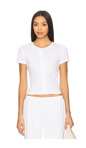 Pointelle Short Sleeve Cardigan in . Size L. Also in M, S, XS - LESET - Modalova
