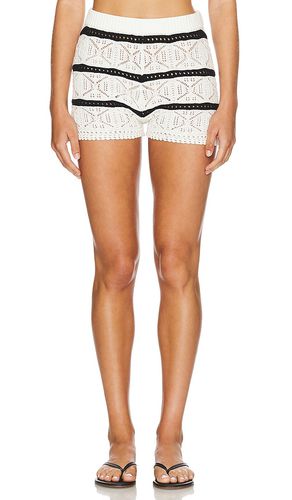 Striped diamond eyes short en color blanco talla M en - White. Talla M (también en XL, XS) - LSPACE - Modalova