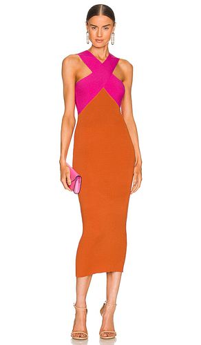 Vestido midi en color naranja talla S en - Orange. Talla S (también en XS) - Le Superbe - Modalova