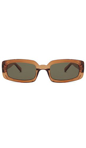 Le Specs Trash Trix Wrap Sunglasses in Brown