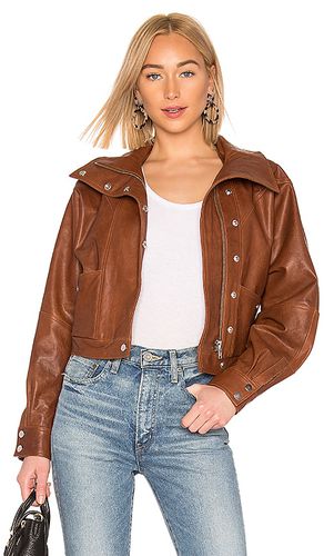 Chaqueta oversized leather en color talla L en - Brown. Talla L (también en M, S, XL, XS, XXS) - LPA - Modalova