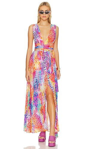 Vestido maxi convertible dancing queen en color fuchsia, blue talla L en - Fuchsia, Blue. Talla L (también en S) - Luli Fama - Modalova