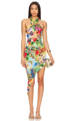 Birds Of Paradise Halter Neck Cut Out Midi Dress in . Taglia XS - Luli Fama - Modalova