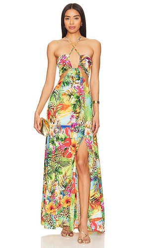 Birds Of Paradise Bandeau Cut Out Front Slit Dress in . Taglia S - Luli Fama - Modalova