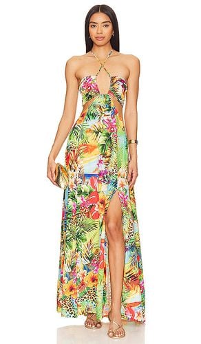 Birds Of Paradise Bandeau Cut Out Front Slit Dress in . Taglia XS - Luli Fama - Modalova