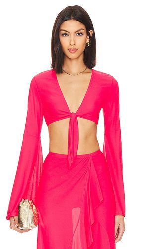 Bell Sleeve Crop Top in . Taglia M - Luli Fama - Modalova