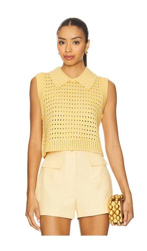Knit Mesh Collared Tank Top in . Size L. Also in M, S, XS - MATTHEW BRUCH - Modalova
