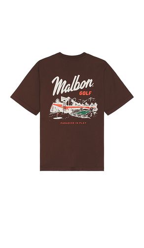 Camiseta vista en color chocolate talla L en - Chocolate. Talla L (también en M, S, XL/1X) - Malbon Golf - Modalova
