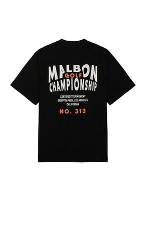 Camiseta championship en color negro talla M en - Black. Talla M (también en S) - Malbon Golf - Modalova