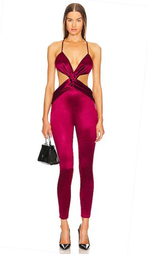 X revolve zlata jumpsuit en color burgundy talla L en - Burgundy. Talla L (también en M, S, XL, XS) - Michael Costello - Modalova