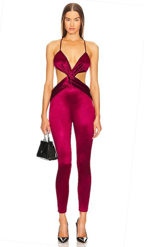 X revolve zlata jumpsuit en color burgundy talla M en - Burgundy. Talla M (también en S) - Michael Costello - Modalova