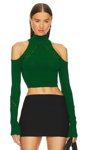 Jesseni cold shoulder top en color verde talla L en - Green. Talla L (también en M, S, XL, XS) - Michael Costello - Modalova