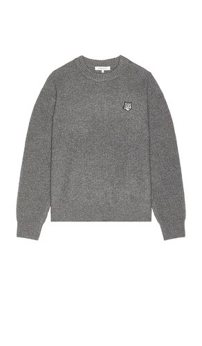 Bold Fox Head Patch Comfort Ribbed Sweater in . Size S, XL/1X - Maison Kitsune - Modalova